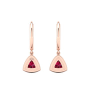 Mystic Hoop Earrings - Halo - Ruby Trillion