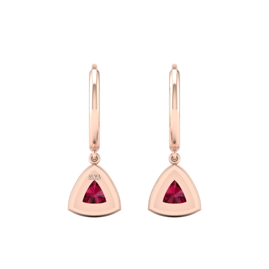 Mystic Hoop Earrings - Halo - Ruby Trillion