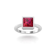 Celestial Solitaire Ring - Ruby Princess