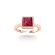 Celestial Solitaire Ring - Ruby Princess