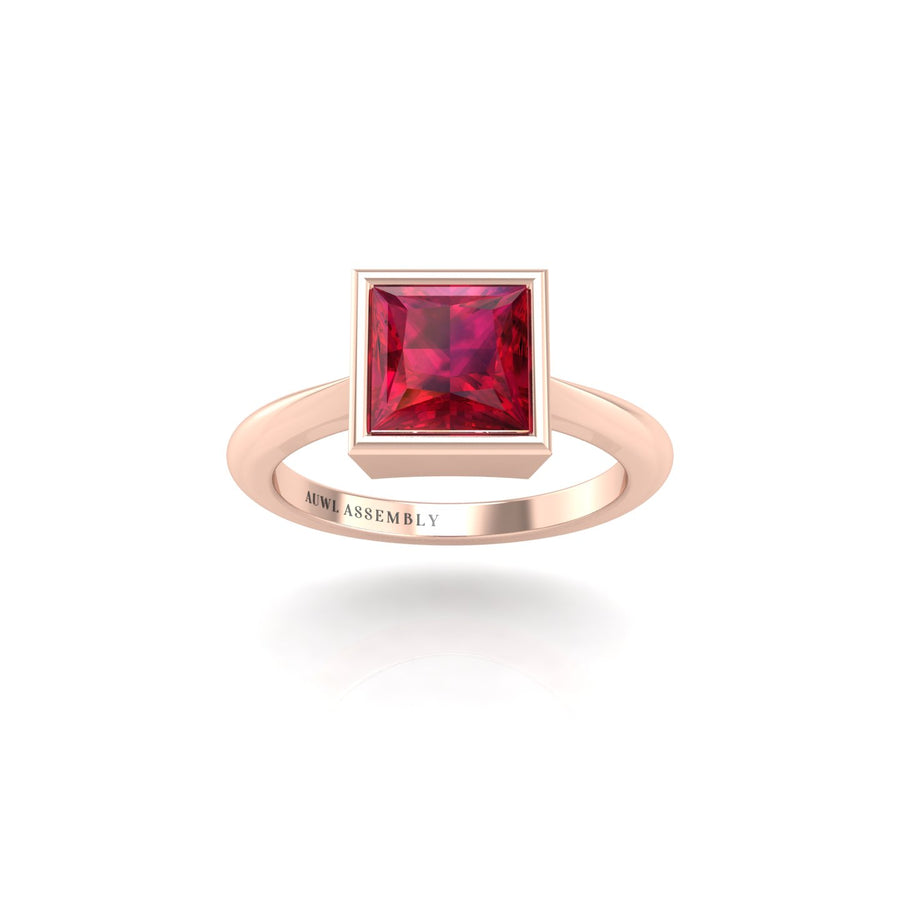 Celestial Solitaire Ring - Ruby Princess