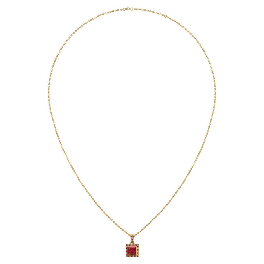 Heavenly Halo Pendant - Ruby Princess
