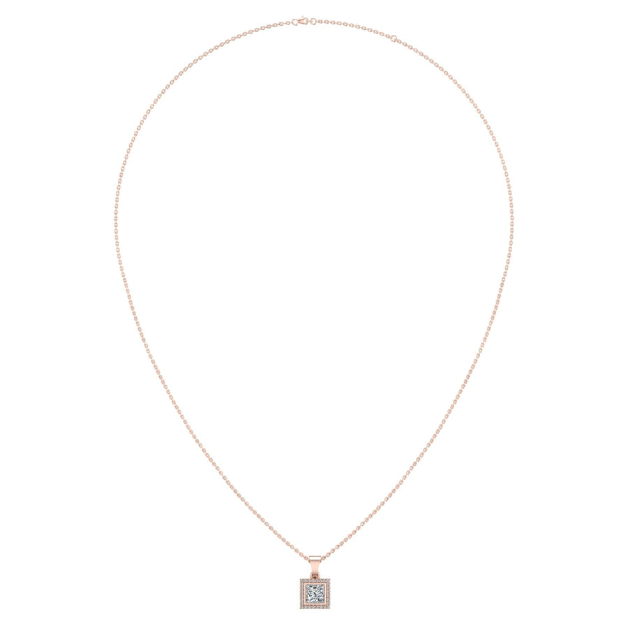 Divine Halo Pendant - Diamond Princess