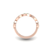 Leaf of Promise Laurel Band - Emerald Round