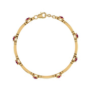 Stardust Designer Bracelet - Ruby Oval