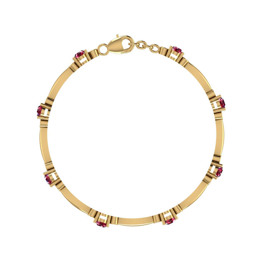 Stardust Designer Bracelet - Ruby Oval