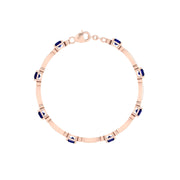 Stardust Designer Bracelet - Blue Sapphire Princess