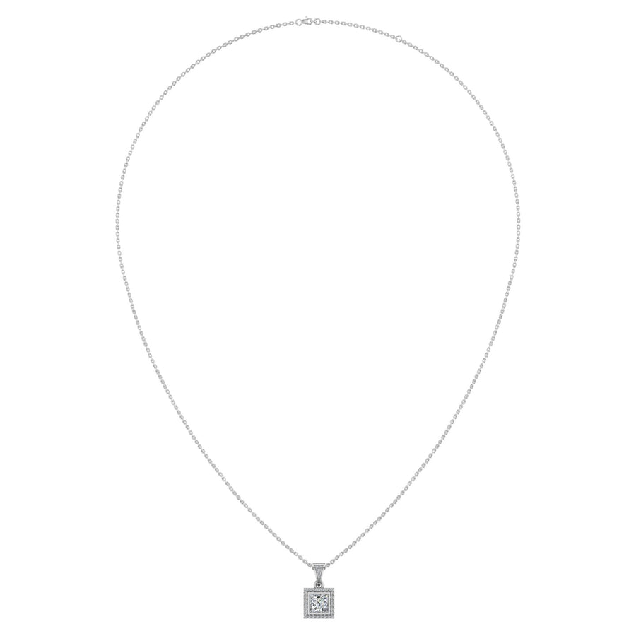 Heavenly Halo Pendant - Diamond Princess