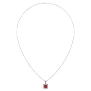 Heavenly Halo Pendant - Ruby Princess