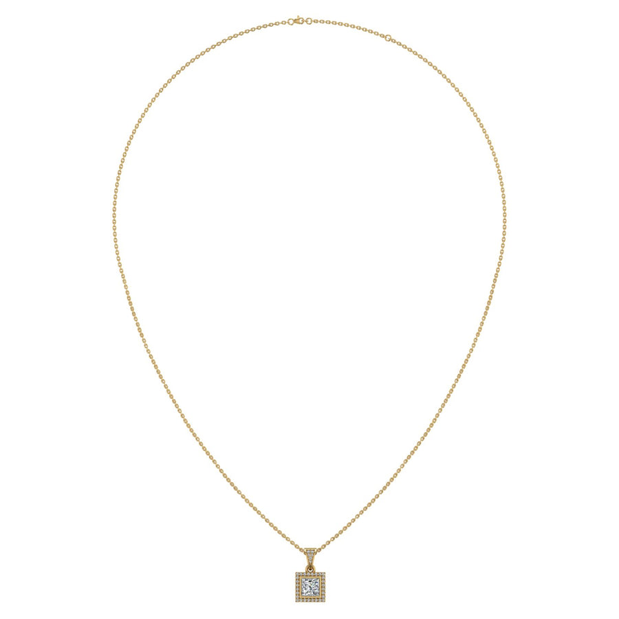 Heavenly Halo Pendant - Diamond Princess