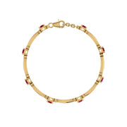 Stardust Designer Bracelet - Ruby Emerald