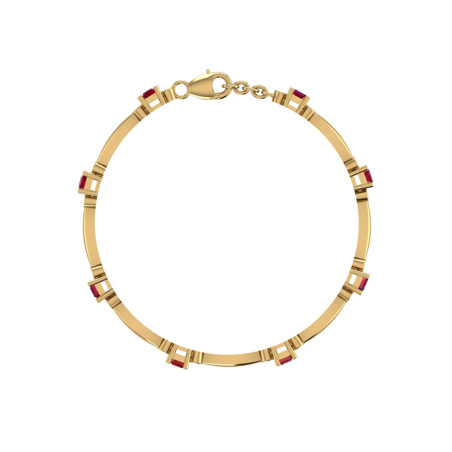 Stardust Designer Bracelet - Ruby Emerald