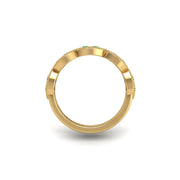 Leaf of Promise Laurel Band - Emerald Round