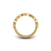 Leaf of Promise Laurel Band - Yellow Sapphire Round