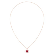 Heavenly Halo Pendant - Ruby Princess