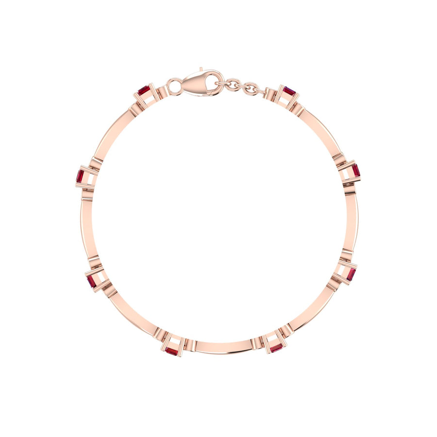 Stardust Designer Bracelet - Ruby Emerald