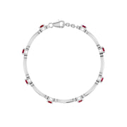 Stardust Designer Bracelet - Ruby Emerald