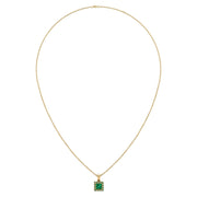 Divine Halo Pendant - Emerald Princess