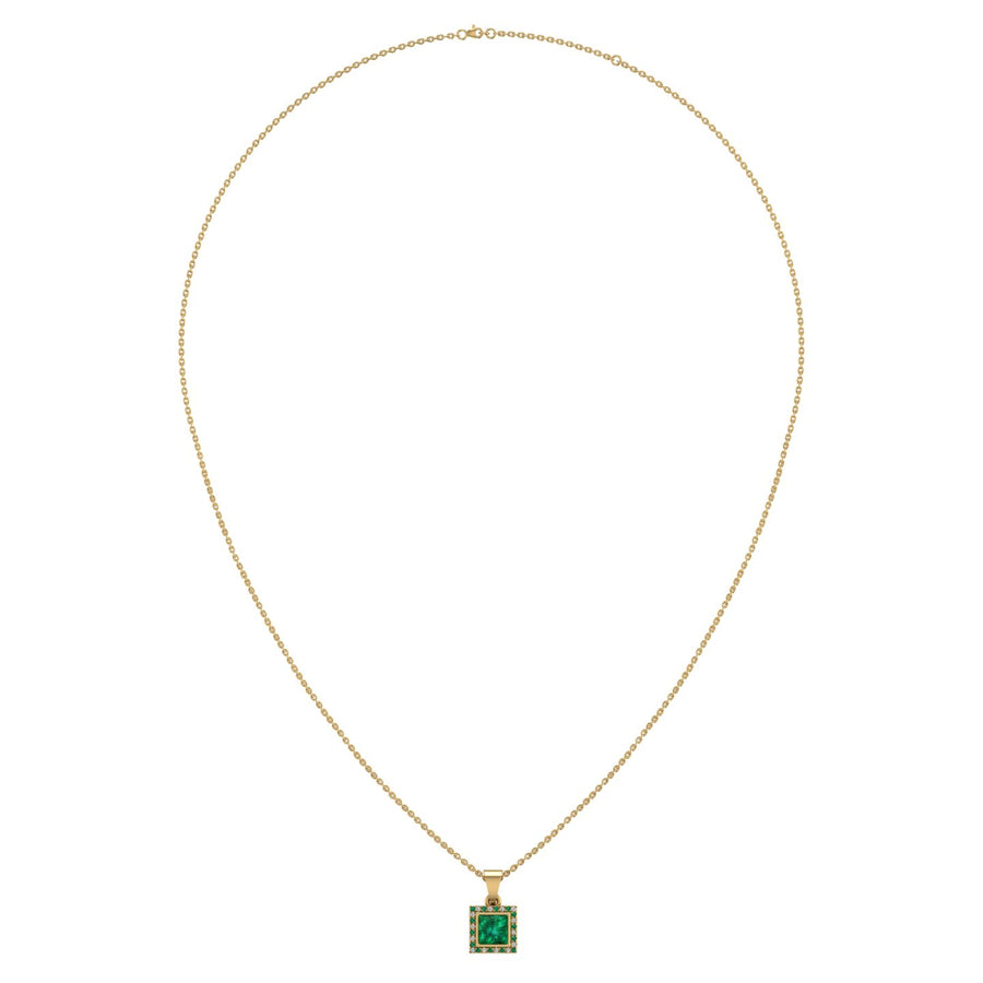 Divine Halo Pendant - Emerald Princess