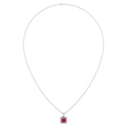 Divine Halo Pendant - Ruby Princess