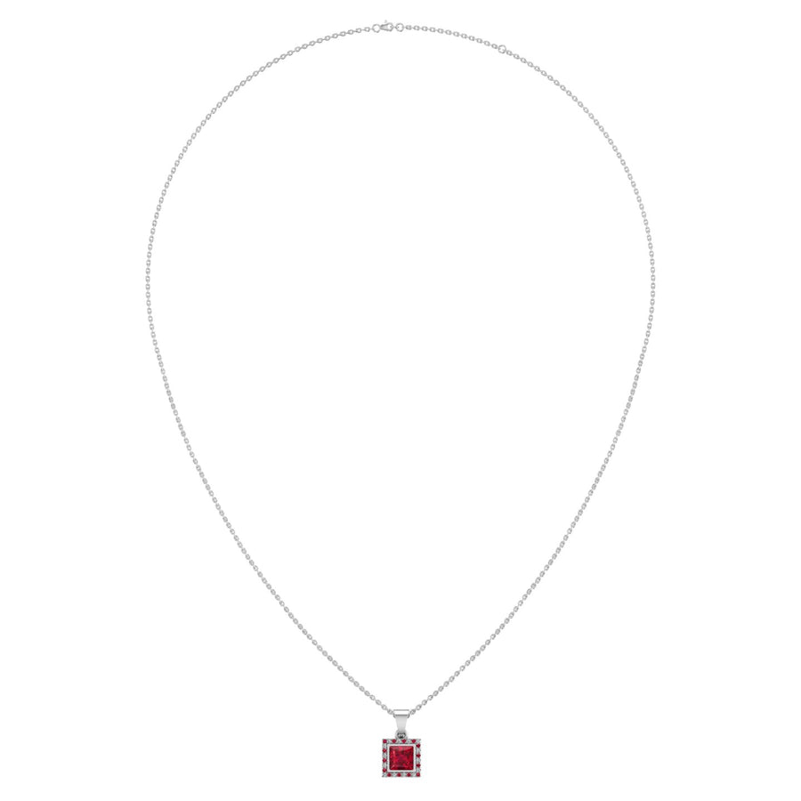 Divine Halo Pendant - Ruby Princess