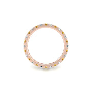 Circle of Love Eternity Band - Yellow Sapphire Round