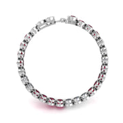 Stellar Tennis Bracelet - Ruby Round
