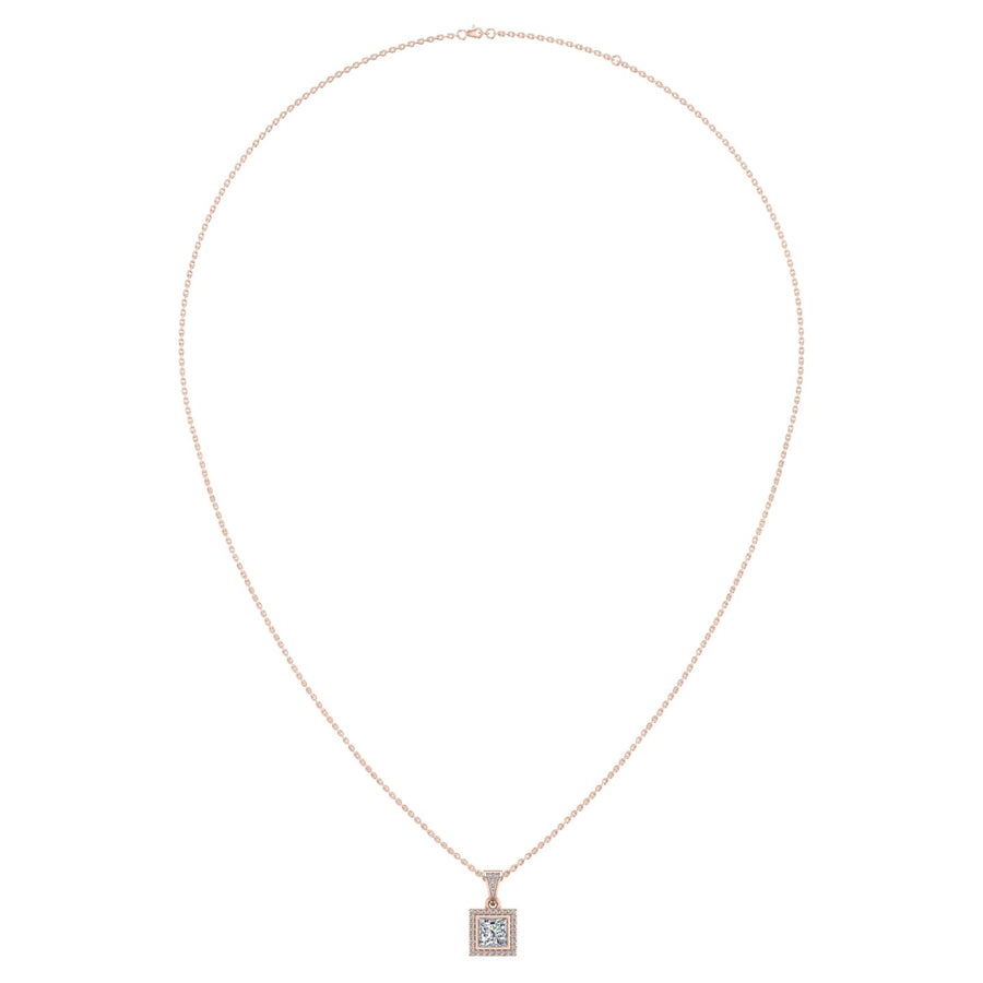 Heavenly Halo Pendant - Diamond Princess