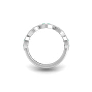 Leaf of Promise Laurel Band - Emerald Round