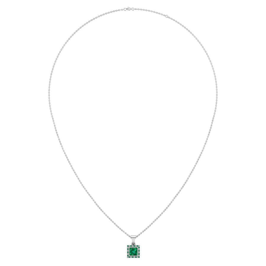 Divine Halo Pendant - Emerald Princess