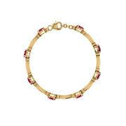 Stardust Designer Bracelet - Ruby Pear