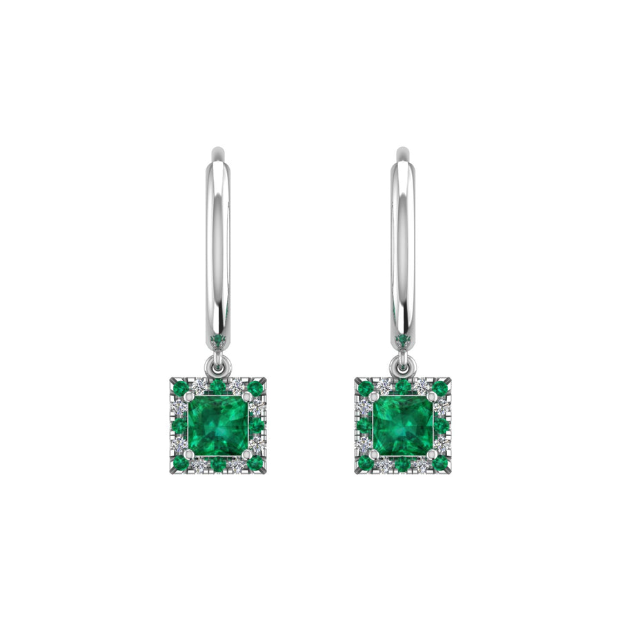 Mystic Hoop Earrings - Halo - Emerald Princess
