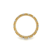 Circle of Love Eternity Band - Yellow Sapphire Round