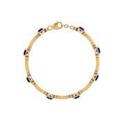 Stardust Designer Bracelet - Blue Sapphire Princess
