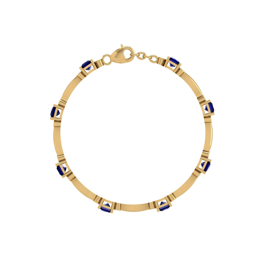 Stardust Designer Bracelet - Blue Sapphire Princess
