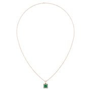 Divine Halo Pendant - Emerald Princess