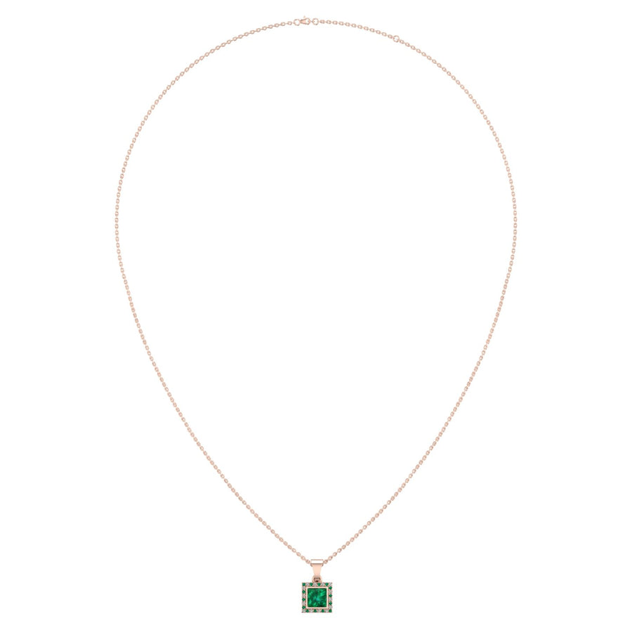 Divine Halo Pendant - Emerald Princess