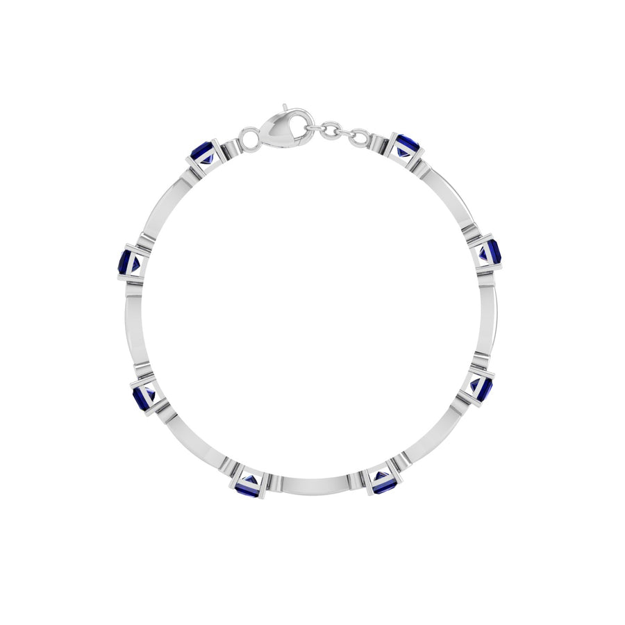 Stardust Designer Bracelet - Blue Sapphire Princess