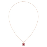 Divine Halo Pendant - Ruby Princess