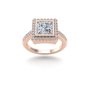 Starry Halo Ring - Diamond Princess