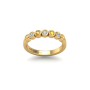 The Big Dipper Seven-Stone Band - Yellow Sapphire Round