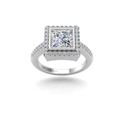 Starry Halo Ring - Diamond Princess