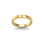 Forever One Single-Stone Band - Yellow Sapphire Round