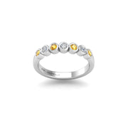 The Big Dipper Seven-Stone Band - Yellow Sapphire Round
