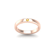 Forever One Single-Stone Band - Yellow Sapphire Round