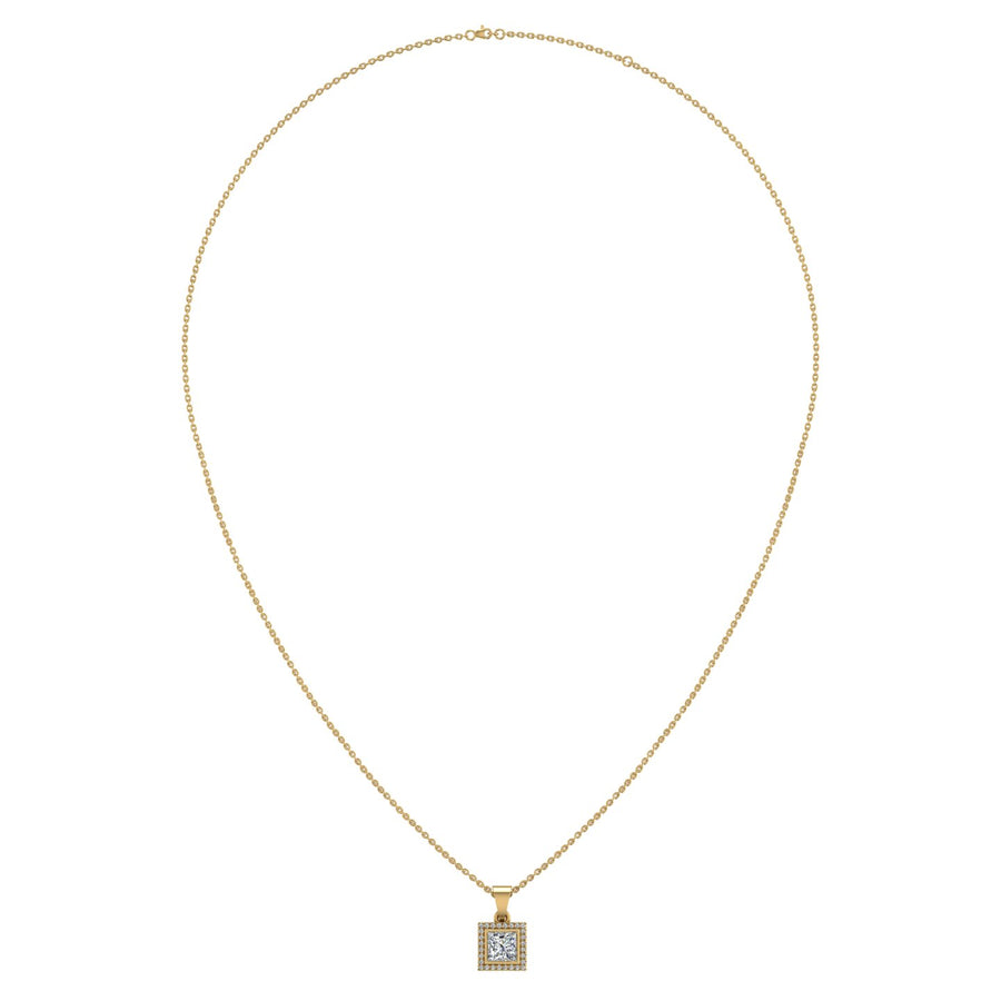 Divine Halo Pendant - Diamond Princess