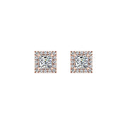 Cosmic Stud Earrings - Halo - Diamond Princess