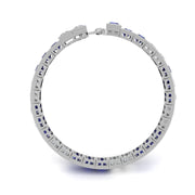 Stellar Tennis Bracelet - Blue Sapphire Princess