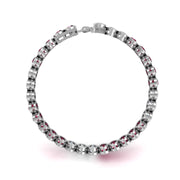 Stellar Tennis Bracelet - Ruby Oval