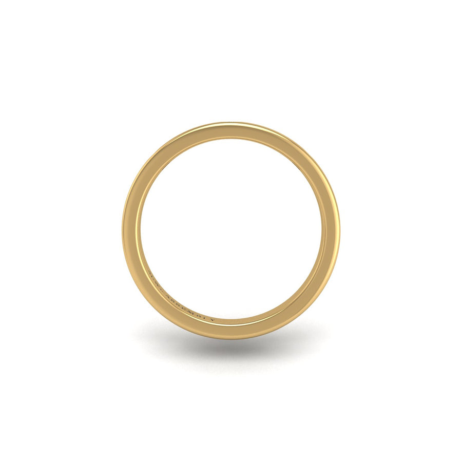 Past, Present, and Forever Three-Stone Band - Yellow Sapphire Round